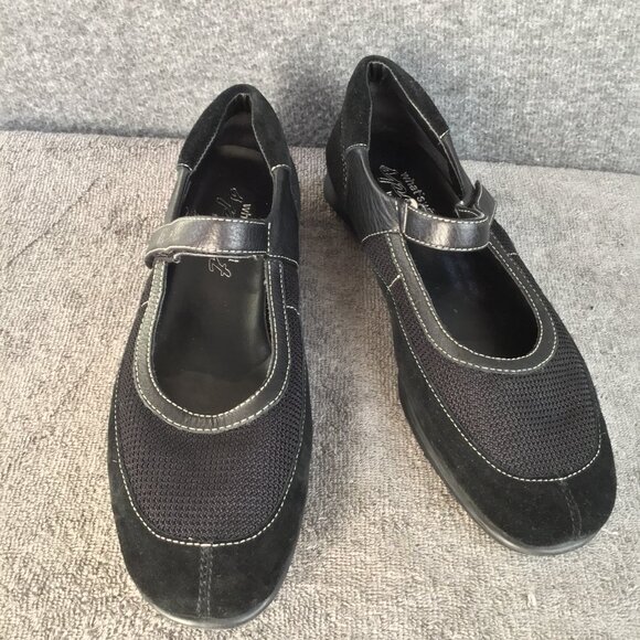 What's What by Aerosoles Leather Mary Jane Flats Sz 9M - Picture 1 of 12